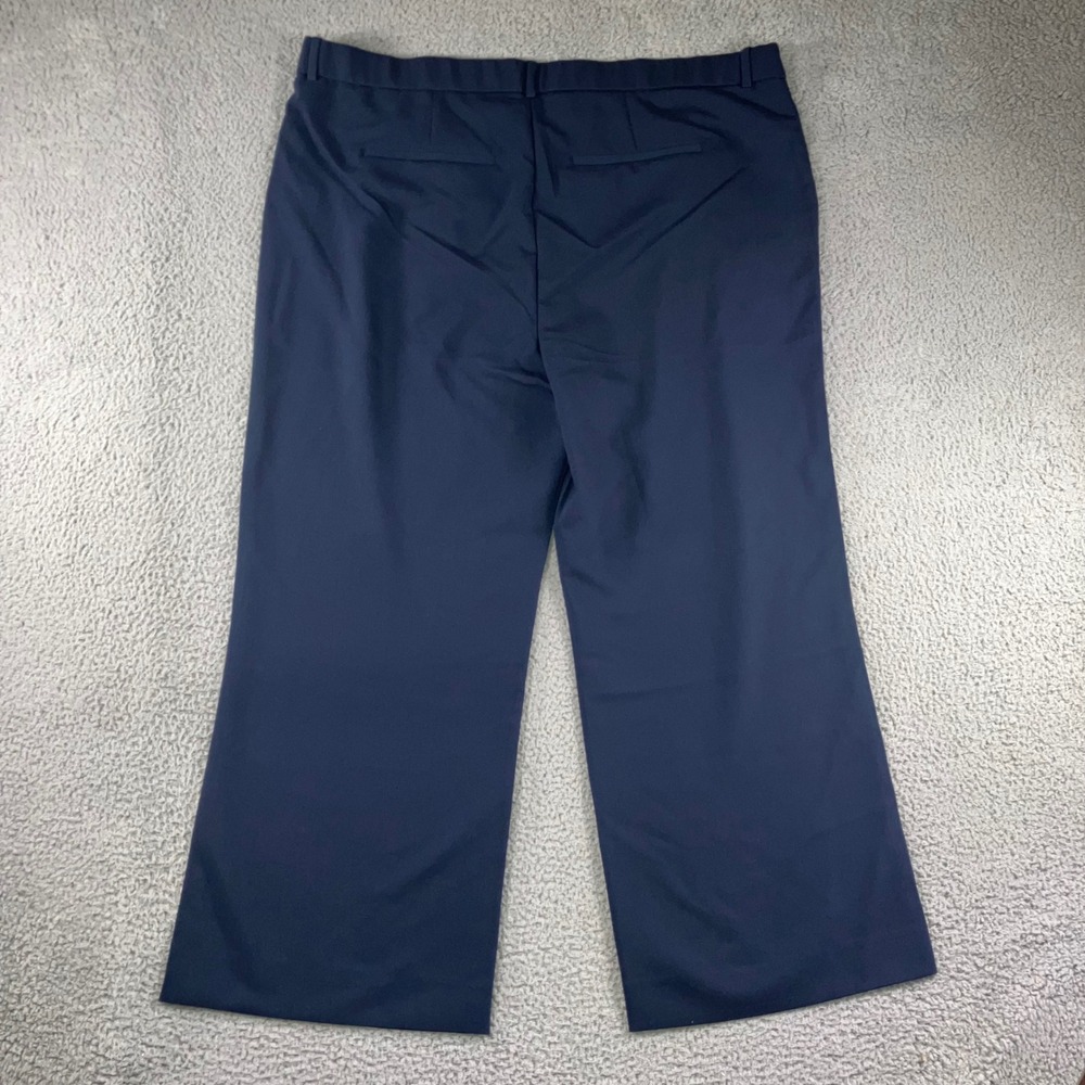 Abercrombie & Fitch Sloane Tailored Pant Women 37 Regular Navy Ultra High Wide - Picture 3 of 11